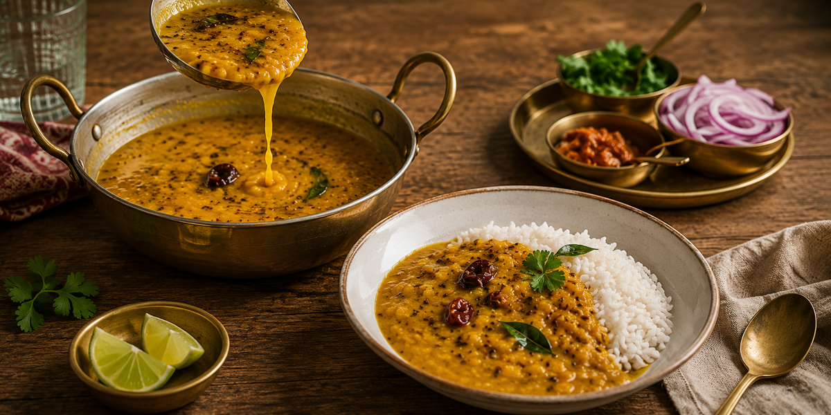 Gujarati Khatti Meethi Dhal